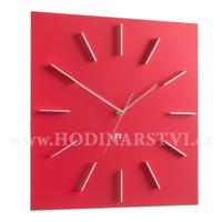 Designové nástěnné hodiny Future Time FT1010RD Square red 40cm