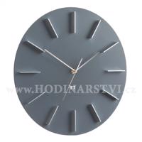 Designové nástěnné hodiny Future Time FT2010GY Round grey 40cm