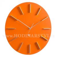 Designové nástěnné hodiny Future Time FT2010OR Round orange 40cm