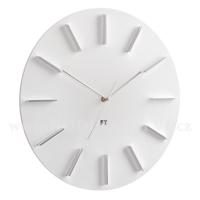 Designové nástěnné hodiny Future Time FT2010WH Round white 40cm