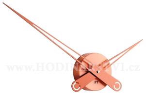 Designové nástěnné hodiny Future Time FT9650CO Hands copper 60cm