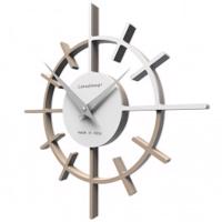 Hodiny CalleaDesign 10-018-14 Crosshair 29 cm caffe latte