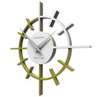 Hodiny CalleaDesign 10-018-54 Crosshair 29 cm zelená oliva