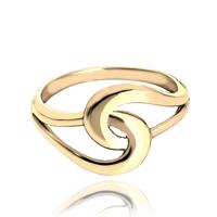 MINET Moderní zlatý propletený prsten Au 585/1000 vel. 59 - 2,00g