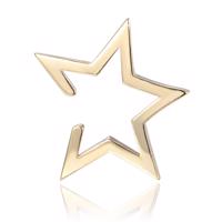 MINET Pozlacená stříbrná záušnice EAR CUFF STAR