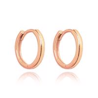 MINET Rose gold stříbrné náušnice KRUHY 1,5 cm