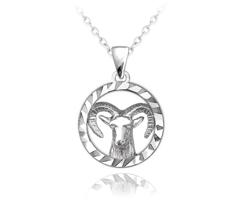 MINET Stříbrný náhrdelník Zodiac znamení KOZOROH
