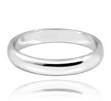 MINET+ Stříbrný snubní prsten 4 mm - vel. 68